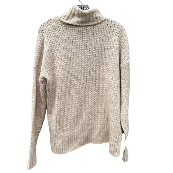 Cupcakes & Cashmere Cream Cableknit Cowl Neck Neutral Soft Sweater Size Small - Picture 4 of 7